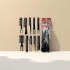 A 10-piece set of hairdressing combs, a black plastic makeup comb set for foreign trade Specification image